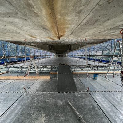 Ponteggi sospesi per viadotti e ponti