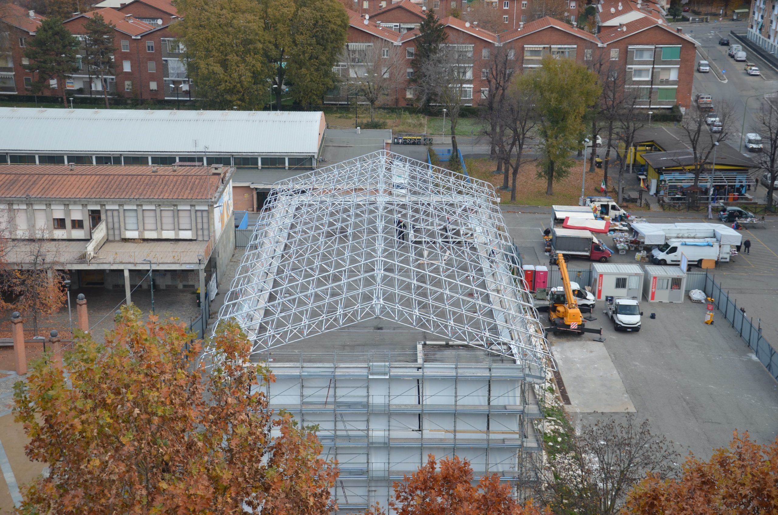 Ponteggi per coperture provvisorie